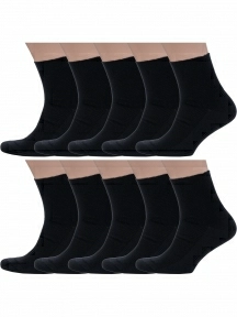 Комплект из 10 пар мужских медицинских носков Dr. Feet ЧЕРНЫЕ (10-16DF1)