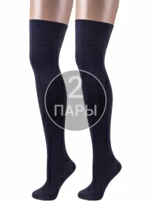 Комплект из 2 пар женских гольфов Брестские (БЧК) РИС. 000, ТЕМНО-СЕРЫЕ (2-16С1424)