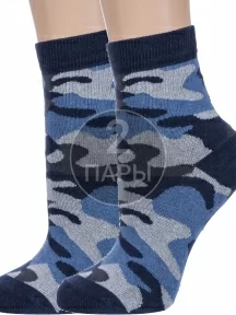 Комплект из 2 пар детских носков "Красная ветка", 2-С-529, СИНИЕ