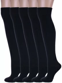 Комплект из 5 пар спортивных гольфин Альтаир, 5-Д95, ЧЕРНЫЕ