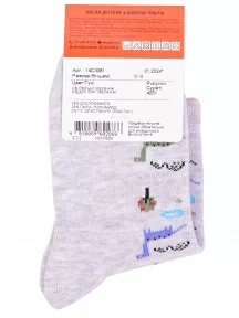 Детские носки Брестские (БЧК), 14С3081, рис. 4051, СВЕТЛО-СЕРЫЕ МЕЛАНЖ