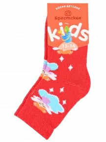 Детские махровые носки Брестские (БЧК), 14С3060, рис. 168, ВИШНЕВЫЕ
