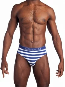 Мужские трусы-слипы Sergio Dallini, SG2935-1, СИНЕ-БЕЛЫЕ