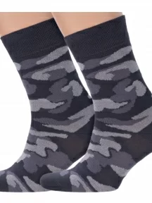 Комплект из 2 пар мужских носков Брестские (БЧК), 2-16С2126, рис. 049, ТЕМНО-СЕРЫЕ