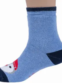 Детские махровые носки RuSocks (Орудьевский трикотаж) рис. 01, СИНИЕ (Д3-33039)