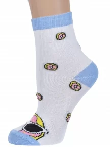 Детские носки "Борисоглебский трикотаж", 8СД1003/2, БЕЛЫЕ