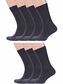 Набор из 7 пар мужских носков MSCLUB, 7-ПН-01, ГРАФИТОВЫЕ