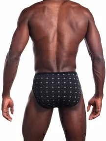 Мужские бамбуковые трусы-слипы SERGIO DALLINI, SG2932-1, ЧЕРНЫЕ