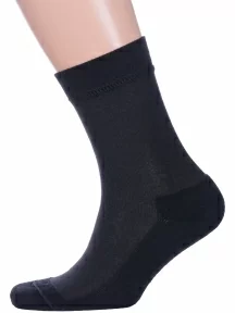 Мужские носки с махровым следом АЛЬТАИР, ММ-219, ЧЕРНЫЕ