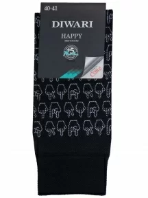 Мужские носки DiWaRi, 20С-202СП, рис. 154, ЧЕРНЫЕ