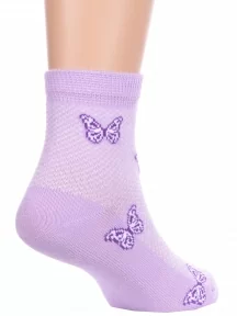 Детские носки "Борисоглебский трикотаж", 8С3000/1, СИРЕНЕВЫЕ