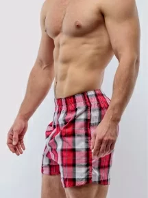 Мужские трусы-шорты из 100% хлопка Sergio Dallini, SG3310-11, КРАСНЫЕ