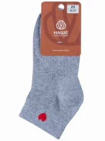 Женские носки "НАШЕ" Смоленской чулочной фабрики, 422С40, рис. 1, СЕРЫЕ МЕЛАНЖ №54-4