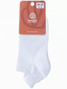 Детские носки "НАШЕ" Смоленской чулочной фабрики, 222С1, рис. 9 с задником, БЕЛЫЕ №0