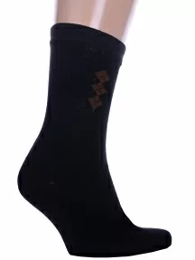 Комплект из 3 пар мужских носков Альтаир, 3-С45, ЧЕРНЫЕ с шоколадным