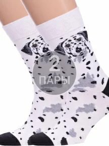 Комплект из 2 пар носков Брестские (БЧК) рис. 157, БЕЛЫЕ (2-21С4200)