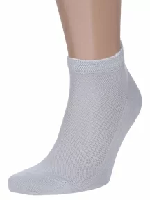 Мужские короткие носки из микромодала Grinston socks (PINGONS), 15D10, СВЕТЛО-СЕРЫЕ