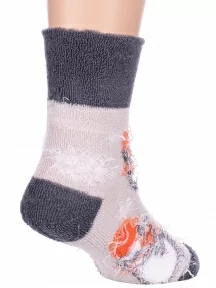 Детские махровые носки LORENZline, Л14, СЕРЫЕ