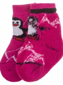 Детские махровые носки Альтаир, С129, МАЛИНОВЫЕ