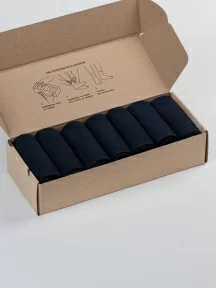 Набор из 7 пар мужских носков "Нева-Сокс", 7-ПН-01Э, ТЕМНО-СИНИЕ