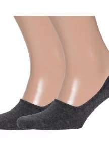 Комплект из 2 пар мужских подследников RuSocks (Орудьевский трикотаж) ТЕМНО-СЕРЫЕ (2-М-1220)