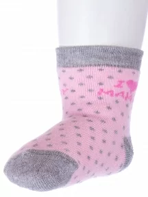 Детские махровые носки "Красная ветка", С-1609, РОЗОВЫЕ