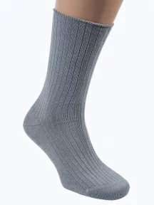 Мужские носки без резинки ХОХ, X-201, СЕРЫЕ