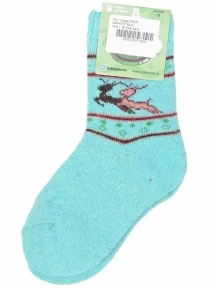 Детские теплые махровые носки Hobby Line, Ндад7639-6, БИРЮЗОВЫЕ