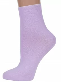Женские носки без резинки ХОХ, G-1406, СИРЕНЕВЫЕ