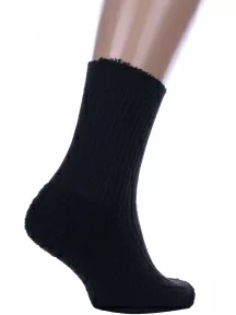 Мужские носки с наружным махровым следом ПИЛОТ, МТ-61, ЧЕРНЫЕ