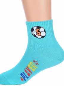 Детские спортивные носки Hobby Line, Ндх4520-05, БИРЮЗОВЫЕ