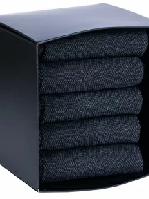 Набор из 5 пар мужских хлопковых носков (ТМ Sergio di Calze), PG-15SC3-5, ЧЕРНЫЕ