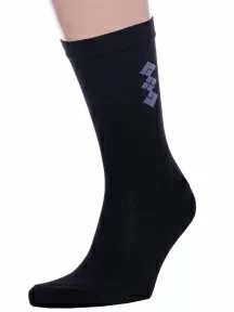 Мужские носки Альтаир, С45, ЧЕРНЫЕ с серым