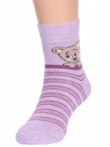 Детские махровые носки Брестские (БЧК), 14С3060, рис. 314, БЛЕДНО-СИРЕНЕВЫЕ МЕЛАНЖ