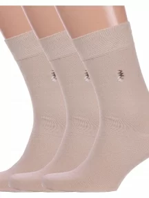 Комплект из 3 пар мужских носков Брестские (БЧК), 3-14с2122, рис. 464, ПЕСОЧНЫЕ