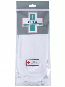 Мужские медицинские носки Dr. Feet (PINGONS), 16DF1, БЕЛЫЕ