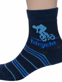 Детские носки "НАШЕ" Смоленской чулочной фабрики, 211С4, рис. 3, ТЕМНО-СИНИЕ №3-1