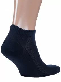 Мужские короткие носки из микромодала Grinston socks (PINGONS), 15D10, СИНИЕ