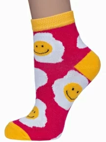 Детские носки "Носкофф" (АЛСУ), НД69, рис. 4385, МАЛИНОВЫЕ