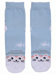 Детские носки ХОХ, D-3R12, ГОЛУБЫЕ