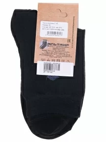 Мужские носки Альтаир, С45, ЧЕРНЫЕ с темно-серым