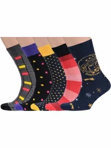 Набор из 5 пар мужских носков MSCLUB №М03, ВИ5-НМ3, микс 1