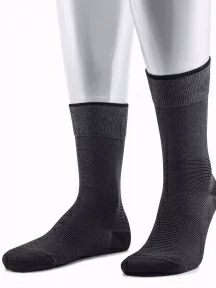 Мужские носки из мерсеризованного хлопка Sergio Di Calze (PINGONS), 17SC4, ЧЕРНЫЕ