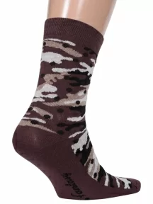 Носки unisex ХОХ FANTASY, XF-44, КОРИЧНЕВЫЕ