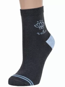 Женские носки "Борисоглебский трикотаж", 6С742, №24 ТЕМНО-СЕРЫЕ