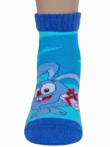 Детские короткие носки "Смешарики" Брестские (БЧК), 19С3094, рис. 885, ЛАЗУРНЫЕ (3)