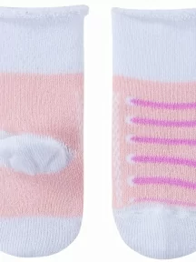 Комплект из 3 пар детских махровых носков Альтаир, 3-С48, ПЕРСИКОВЫЕ
