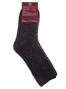 Женские полушерстяные носки RuSocks (Орудьевский трикотаж) ТЕМНО-СЕРЫЕ (Ж3-38847)