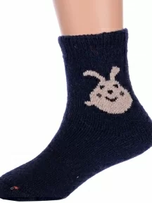 Детские теплые махровые носки Hobby Line, Ндад7618-02, ТЕМНО-СИНИЕ