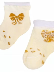 Детские махровые носки "Красная ветка", Д-650, БЕЖЕВЫЕ